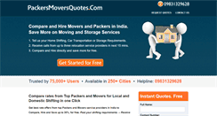 Desktop Screenshot of packersmoversquotes.com